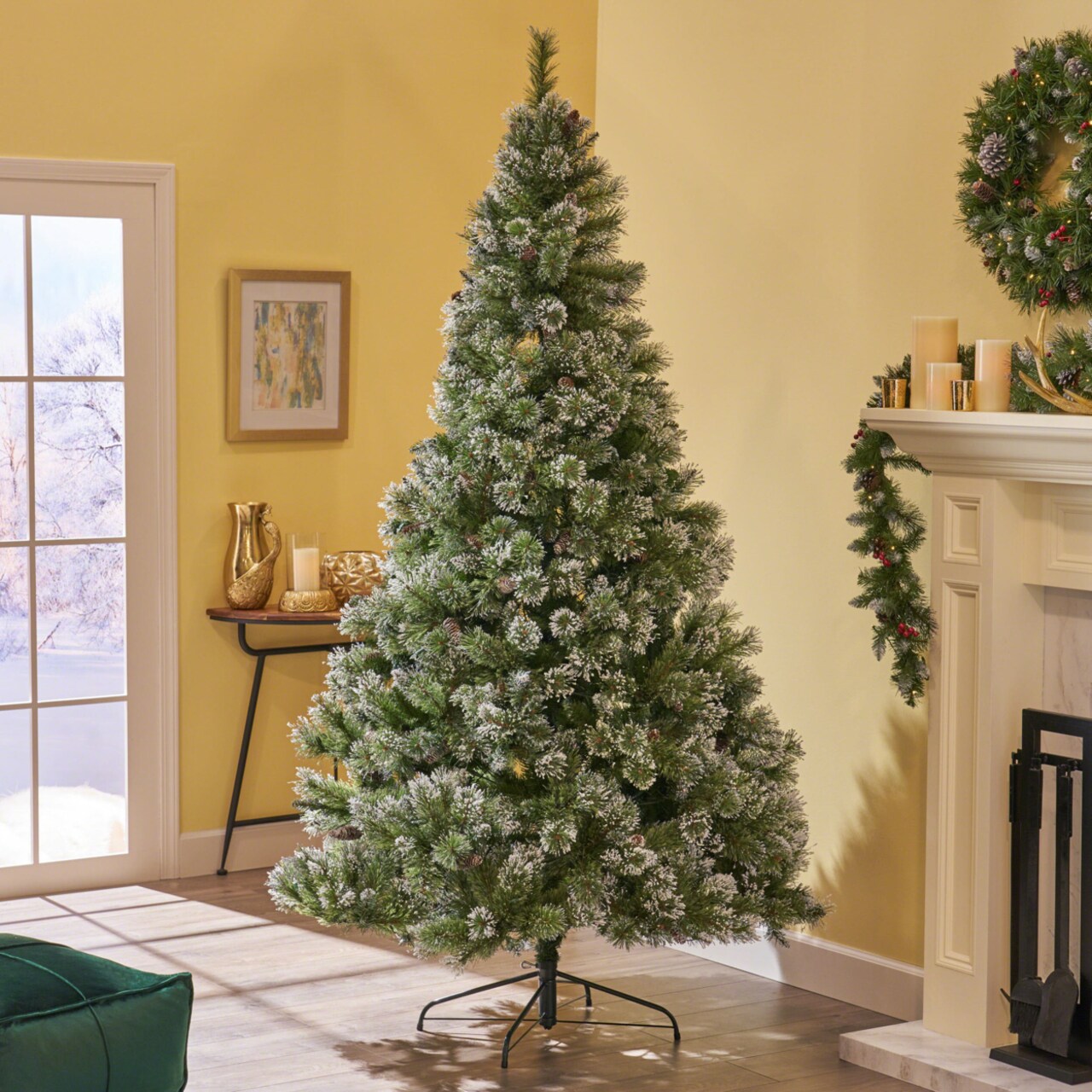 7 foot top snow christmas tree